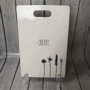 Rae Dunn Create Cheese Charcuterie Chop Board NEW
